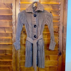 Gap Kids Sz M (8) Cable Sweater Cardigan Duster